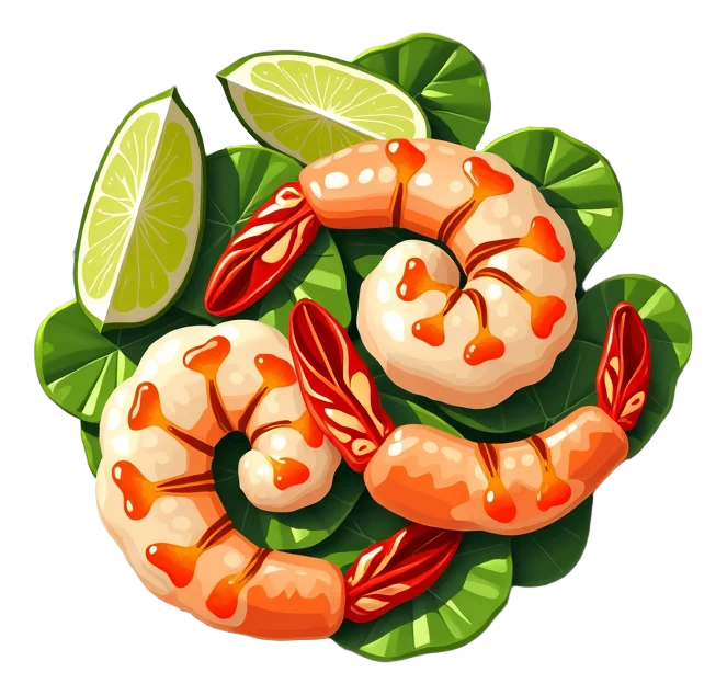 Grilled Shrimp Chile Lime Salad