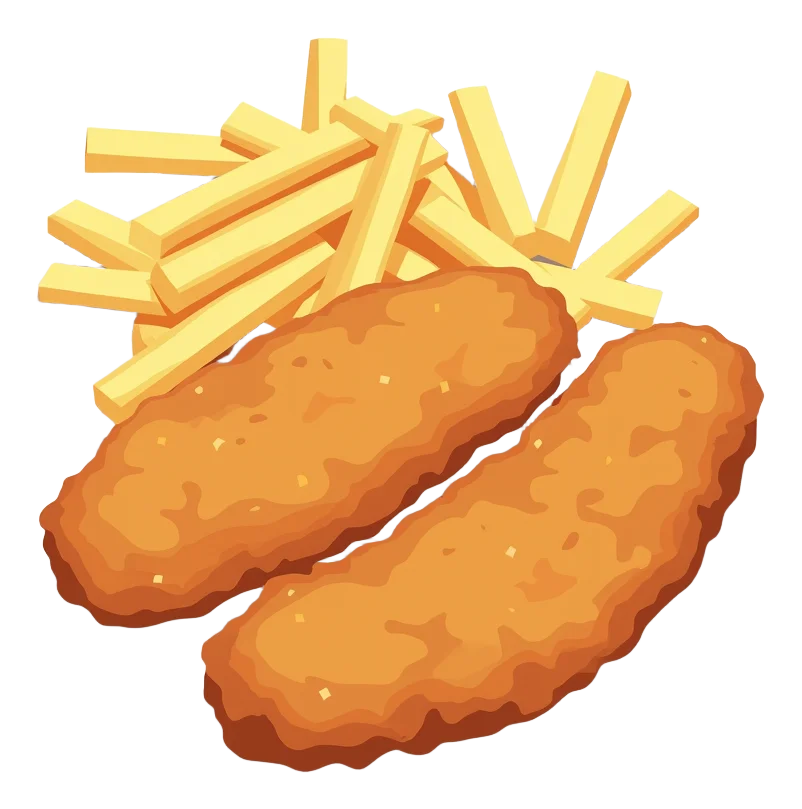 Southern-Fried Chicken Strips - Chips