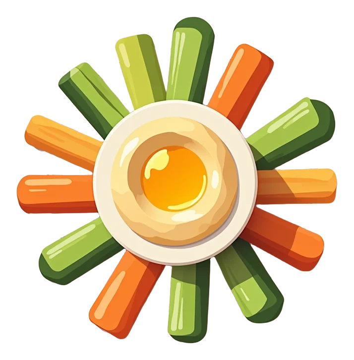Vegetable Sticks with Hummus - Kids
