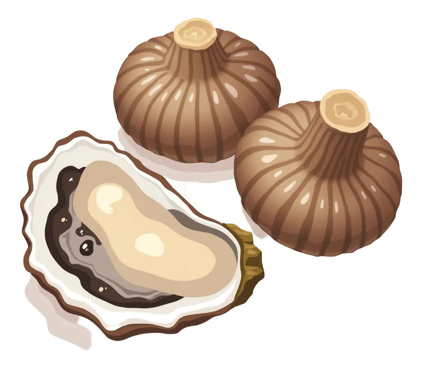 Oyster + Shiitake Mushrooms