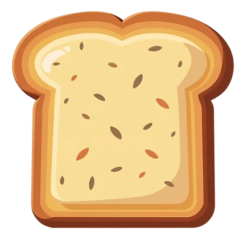 Seeded Brown Bread Toast (without Butter)