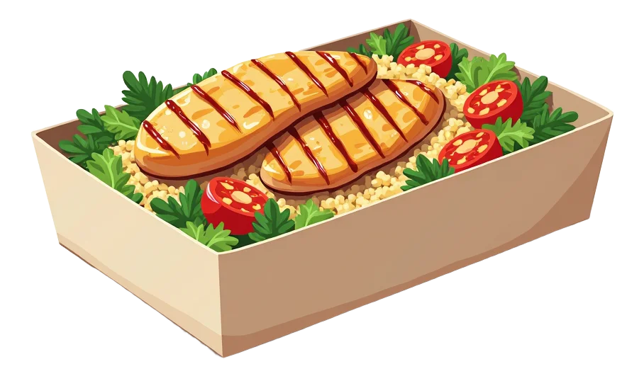 Chargrilled Chicken Rice'Box Salad