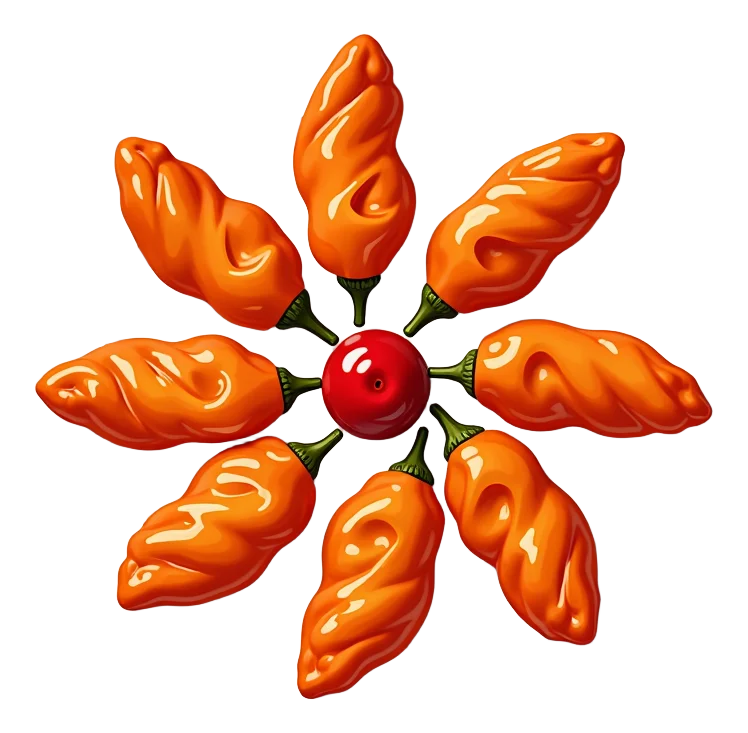 8 Ghost Pepper Hot Wings