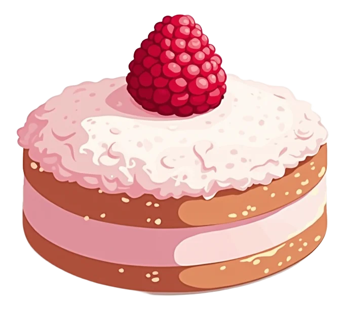 Raspberry Snow Cake