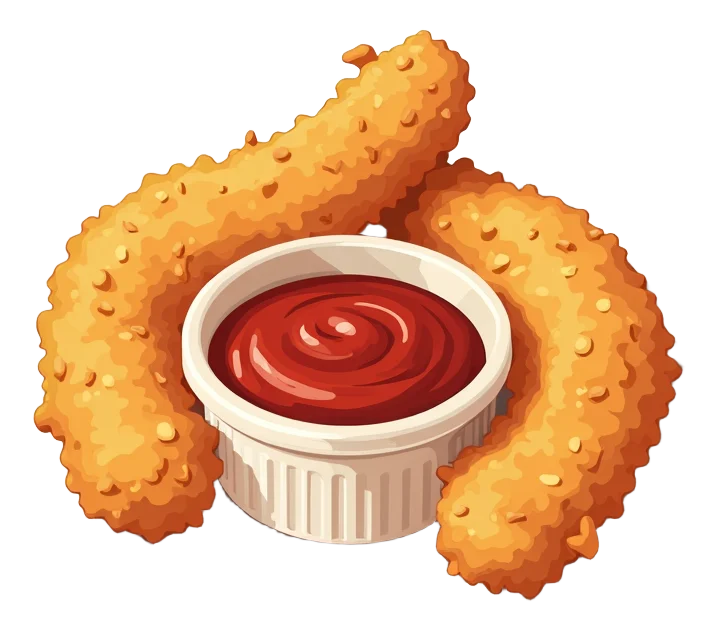 Crispy Chicken Tenders (3) with Lava Sauce