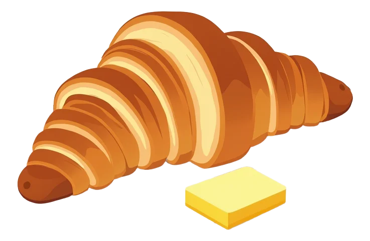 All-butter Croissant with Butter