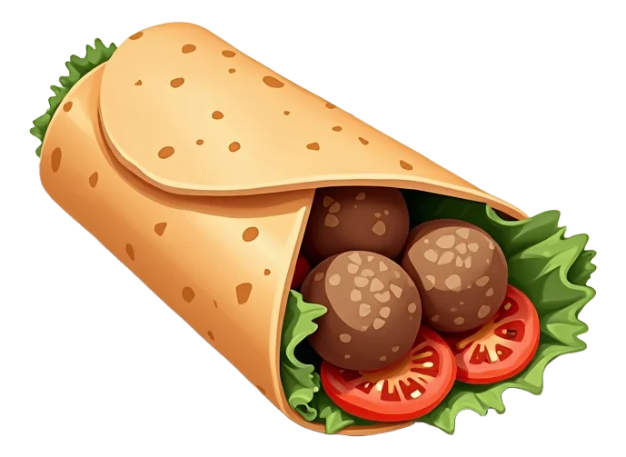 Swedish Meatball Hot Wrap