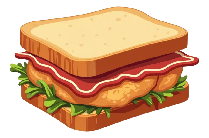 Roast Chicken & Bacon Toastie