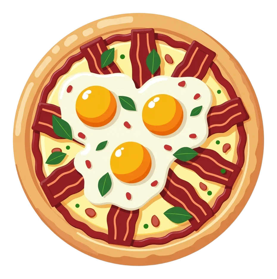 Classic Italian Bacon & Egg Pizza