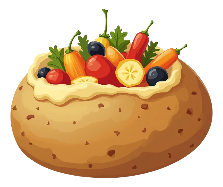 Jacket Potato with Roasted Vegetables
