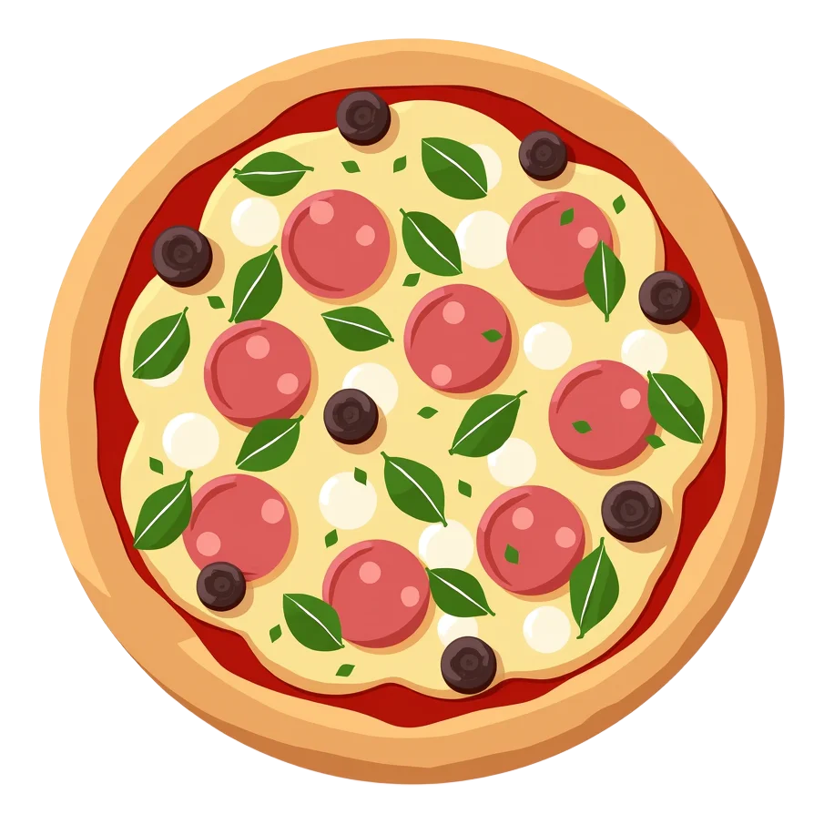Chicken, Ham and Mushroom Pizza