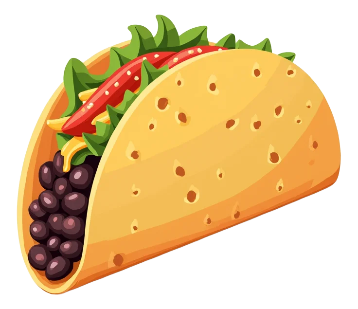 Crunchy Taco Supreme - Black Beans