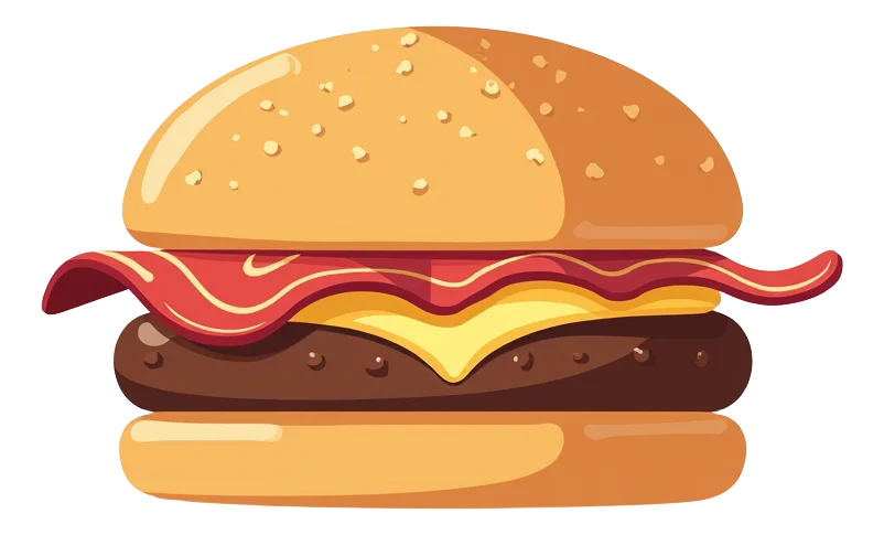 Bacon Cheeseburger (bun + meat only)