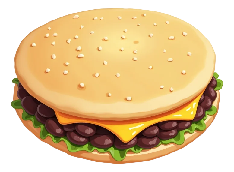 Cheesy Gordita Crunch - Black Beans