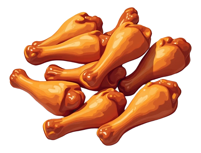 10 Count Tangy BBQ Chicken Wings
