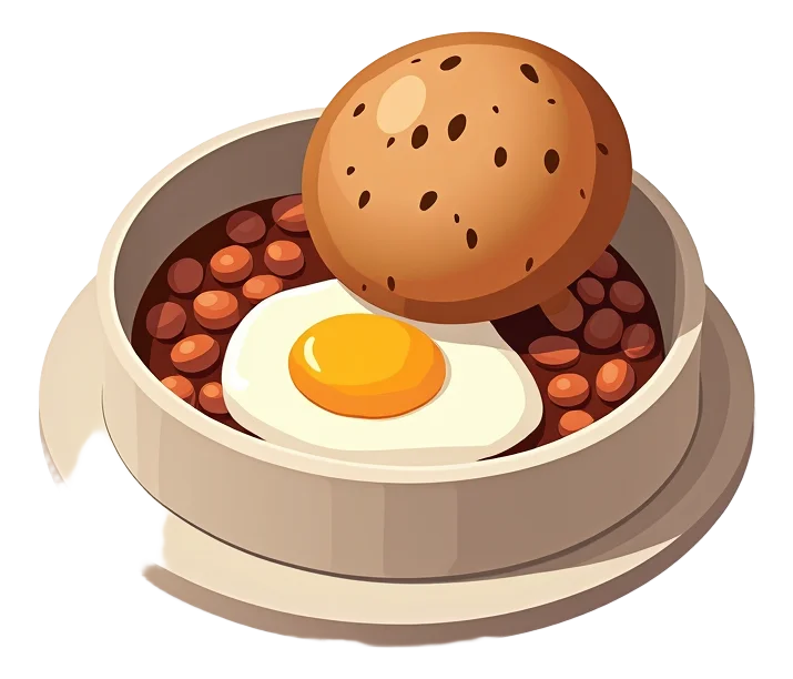 Roasted Mushroom, Pret's Baked Beans & Egg Pot