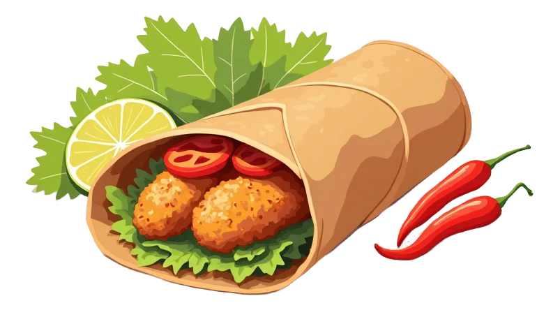 Hot & Spicy Chicken Wrap