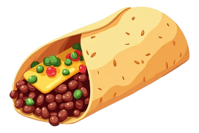 Burrito Bean and Cheese - Steak