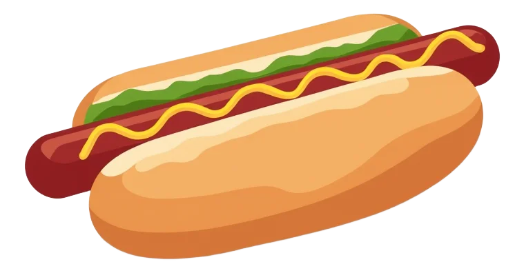 Hot Dog (bun + meat only)