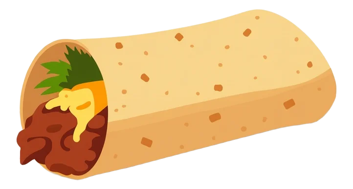 Burrito Bean and Cheese - Chicken