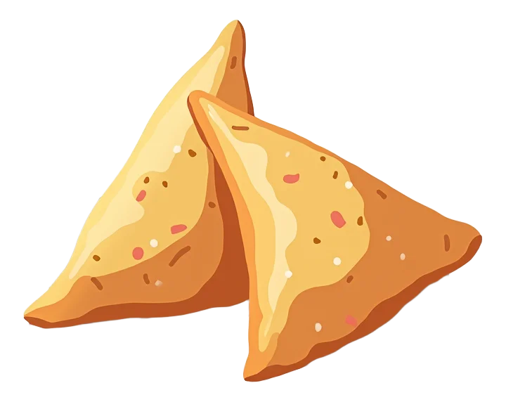 Two Vegetable Samosas