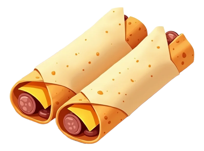 #20 Taquito with Cheese & Sausage