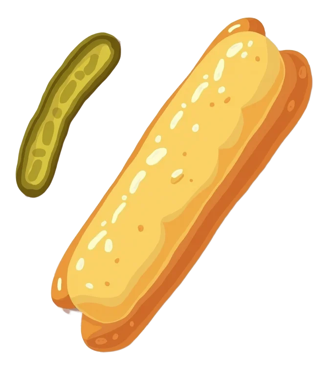 Posh Cheddar & Pickle Baguette