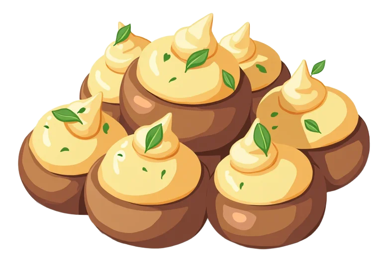 Oven-Baked Creamy Mushrooms