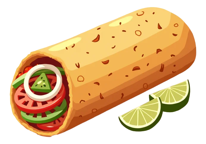 Baja Burrito - Breaded Fish