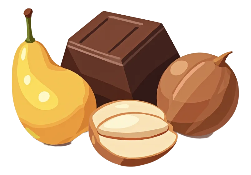 Nuts, Fruit, Chocolate