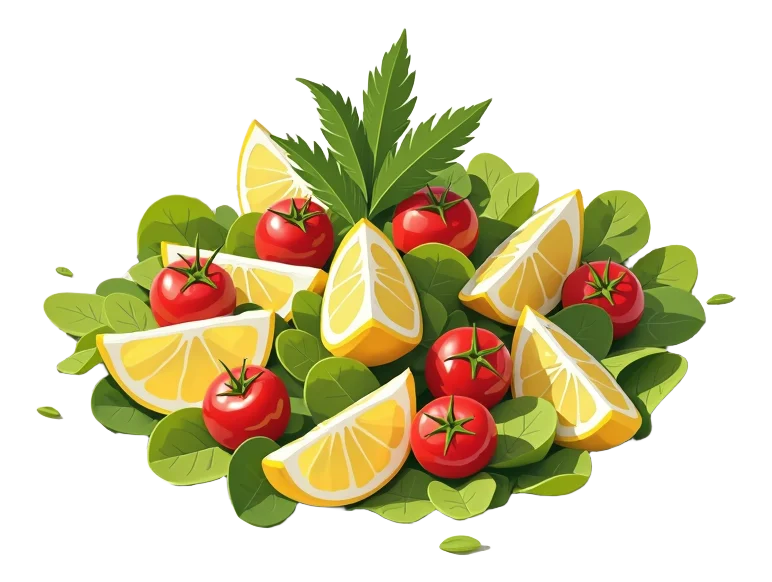 Lemon & Herb with Mediterranean Salad