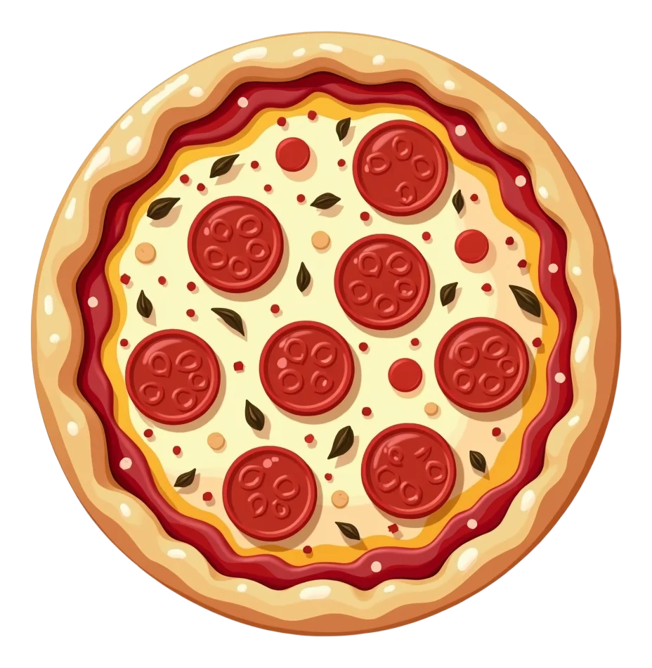 Individual Handcrafted (11") WITHOUT Garlic - Individual Pepperoni Stuffed Crust (11")