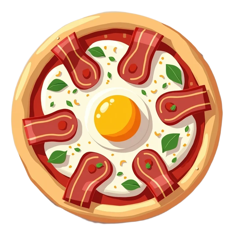 Romana Italian Bacon & Egg Pizza