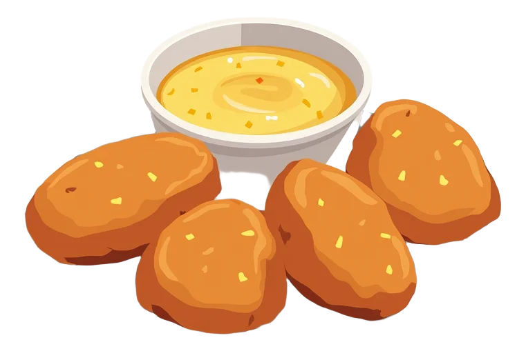 Chicken Bites (20) with Nacho Cheese Sauce (2)