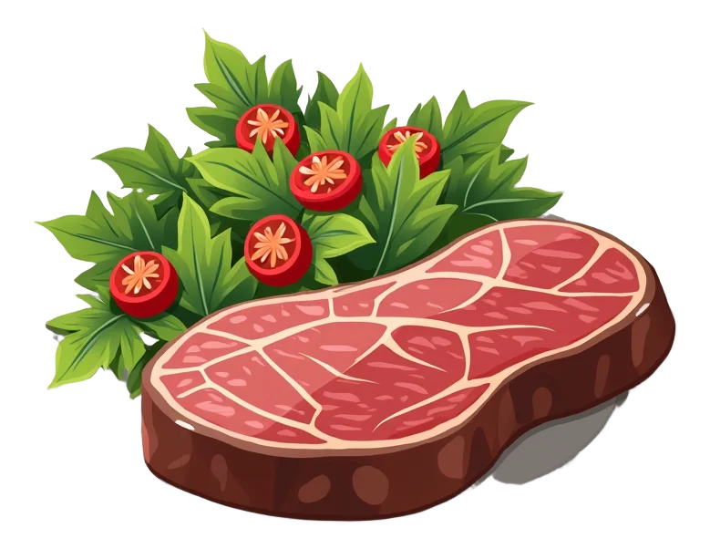 Gourmet 8oz Sirloin Steak with Mediterranean Salad