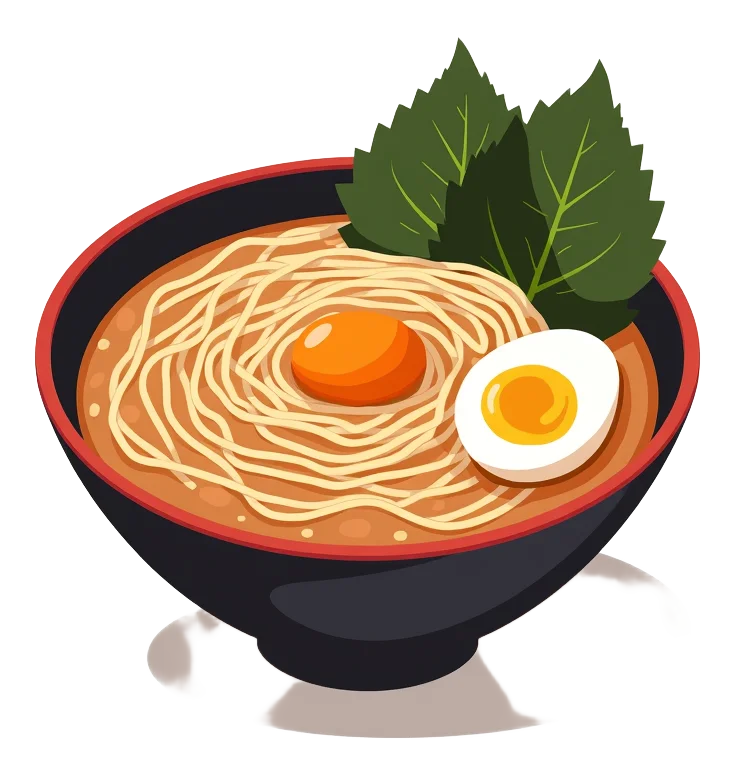 Yasai Ramen Noodle Soup - Udon Noodles