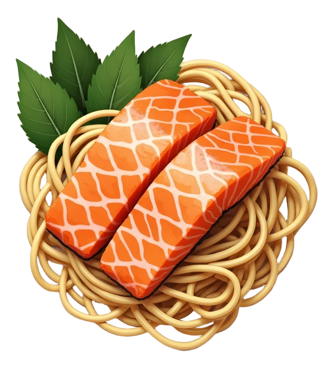 Salmon Teriyaki Soba