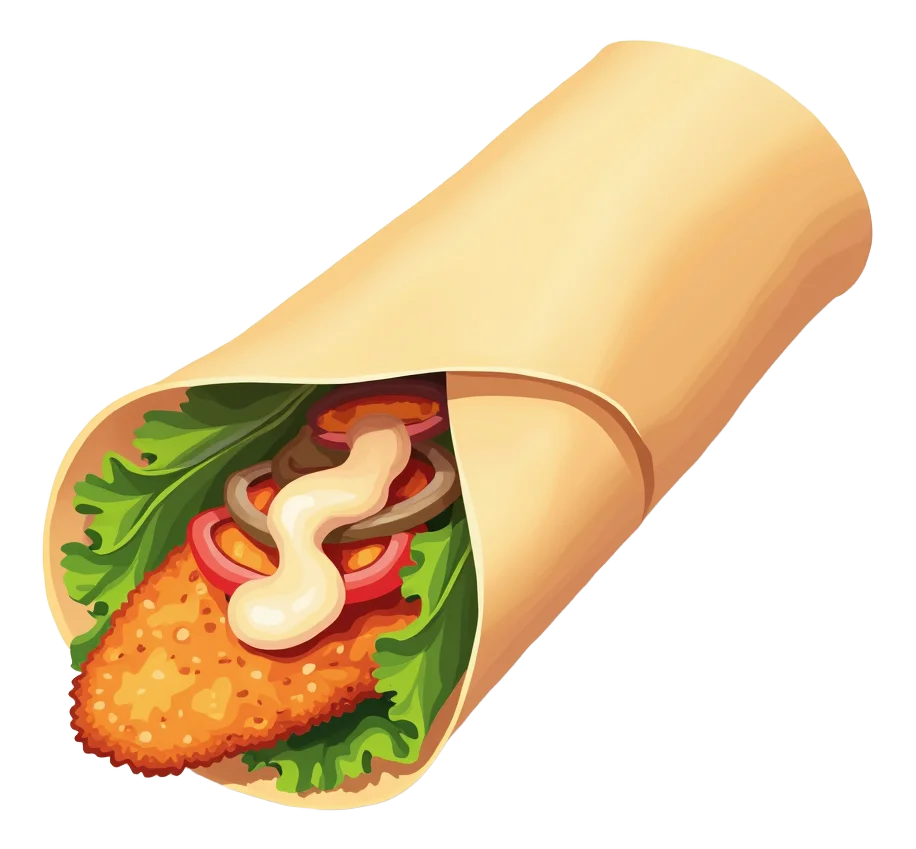 Mayo Chicken Wrap
