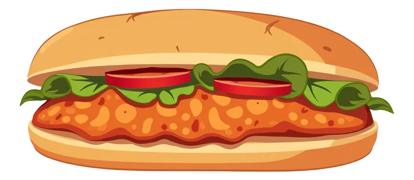 Tandoori Chicken Half Baguette
