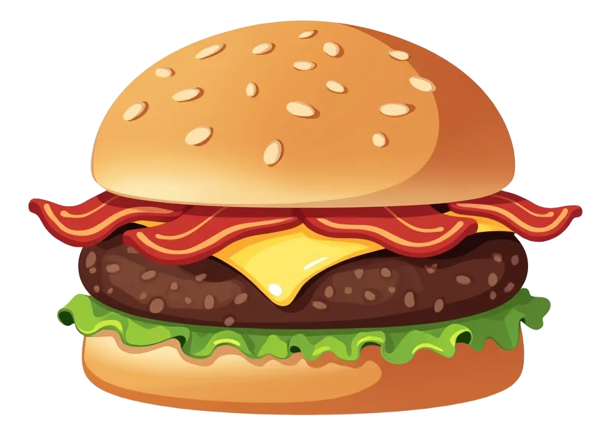 Little Bacon Cheeseburger (bun + meat only)