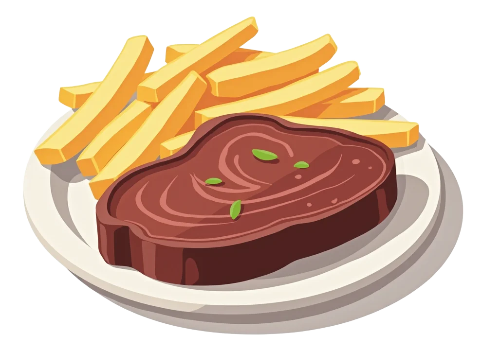 Ribeye Steak and Chips