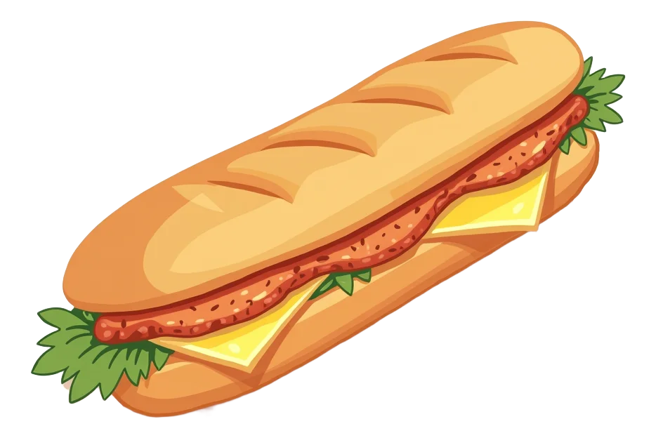 Chicken and Cheese Baguette