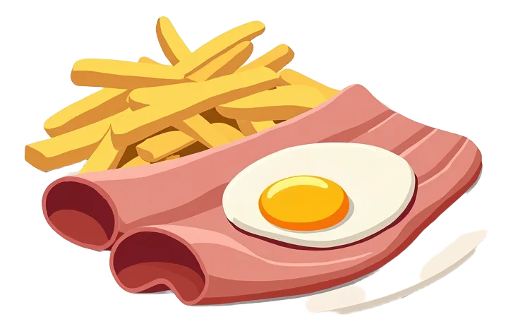 Small Wiltshire Cured Ham, Egg and Chips