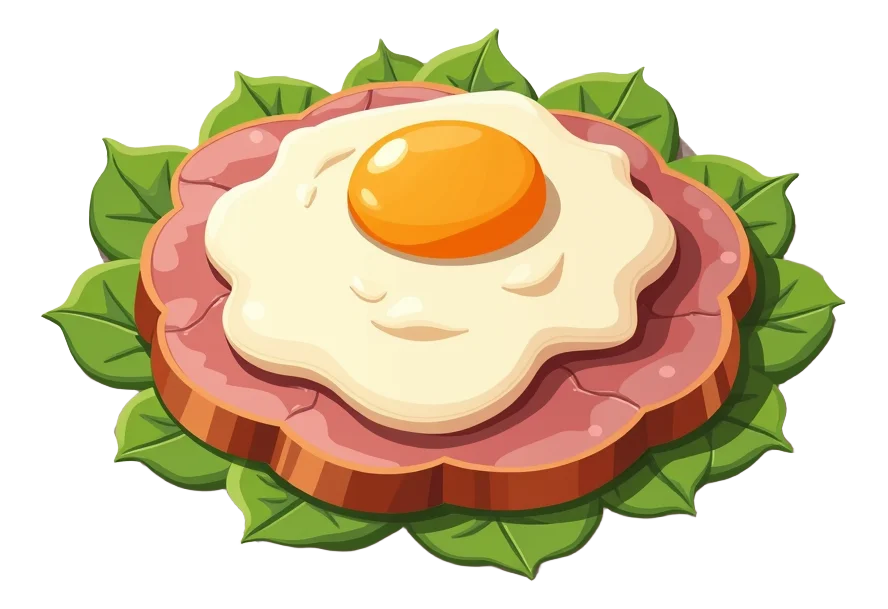 Honey Roast Ham & Egg Salad