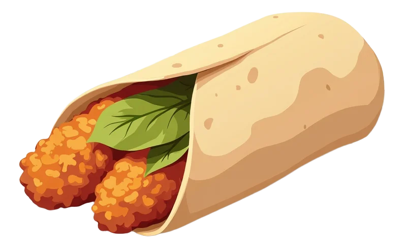 Crispy Chicken Burrito