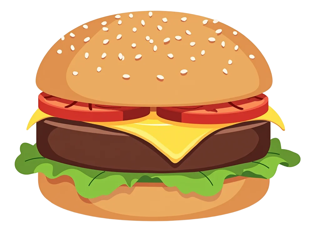 Beef Burger - Cheesy Bites (14")