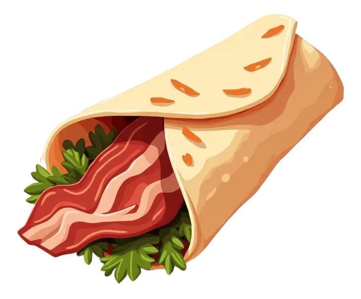 Crispy BBQ & Bacon Wrap