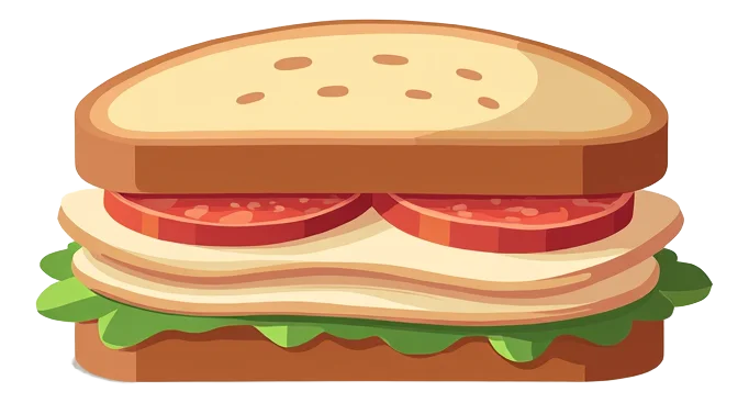 1/2 Turkey Sandwich