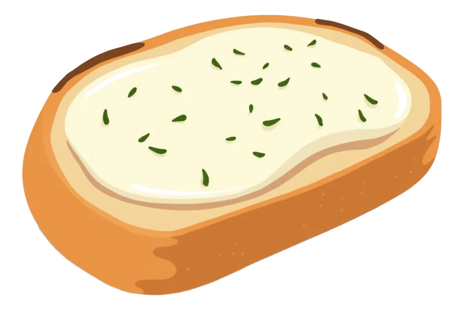 Garlic Bread with Vegan Mozzarella Alternative