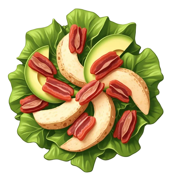 Chicken, Bacon & Avocado Salad
